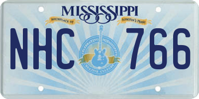 MS license plate NHC766