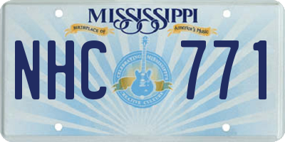 MS license plate NHC771