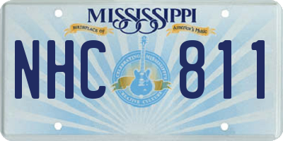 MS license plate NHC811