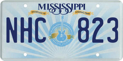 MS license plate NHC823