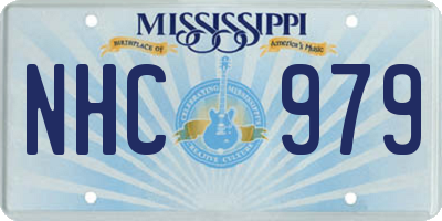 MS license plate NHC979