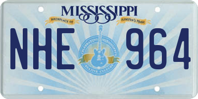 MS license plate NHE964