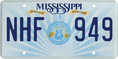 MS license plate NHF949