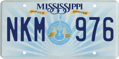MS license plate NKM976