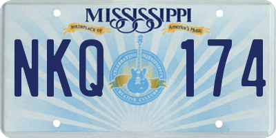MS license plate NKQ174