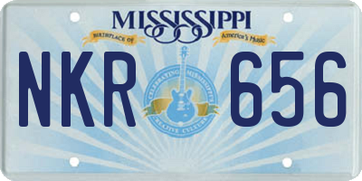 MS license plate NKR656