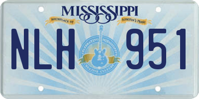MS license plate NLH951