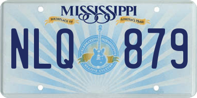 MS license plate NLQ879
