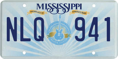 MS license plate NLQ941