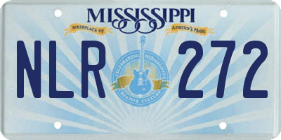 MS license plate NLR272