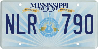 MS license plate NLR790