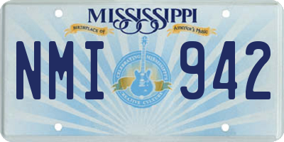 MS license plate NMI942