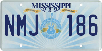 MS license plate NMJ186