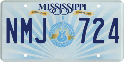 MS license plate NMJ724