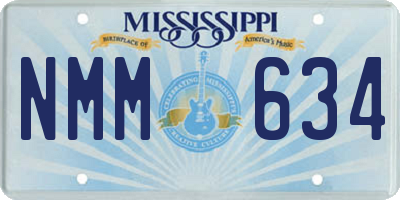 MS license plate NMM634