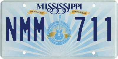 MS license plate NMM711