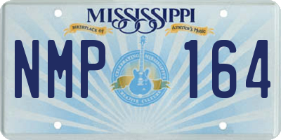 MS license plate NMP164