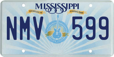 MS license plate NMV599