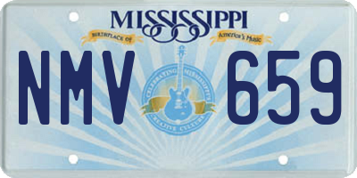 MS license plate NMV659
