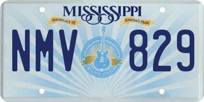 MS license plate NMV829