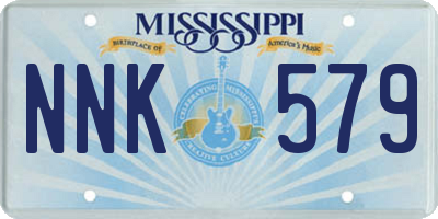 MS license plate NNK579
