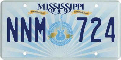 MS license plate NNM724