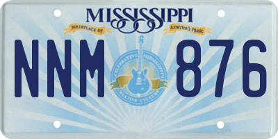 MS license plate NNM876