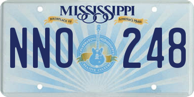 MS license plate NNO248