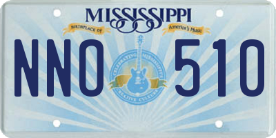 MS license plate NNO510