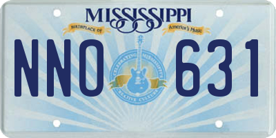 MS license plate NNO631