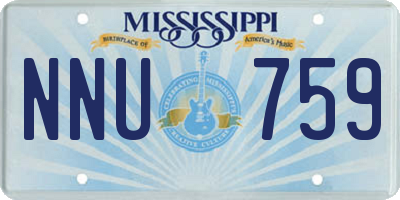 MS license plate NNU759
