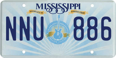 MS license plate NNU886