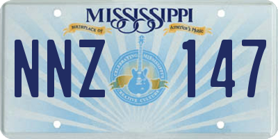 MS license plate NNZ147