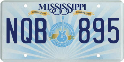 MS license plate NQB895