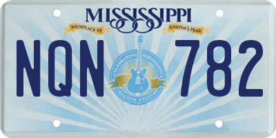 MS license plate NQN782