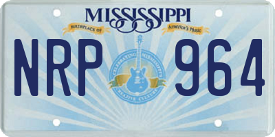 MS license plate NRP964