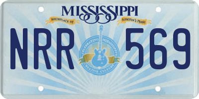 MS license plate NRR569