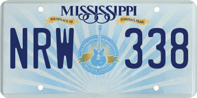 MS license plate NRW338
