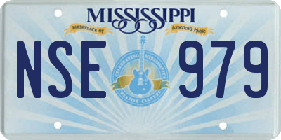 MS license plate NSE979