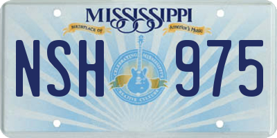 MS license plate NSH975