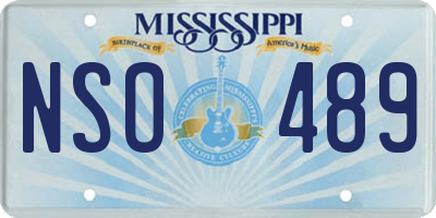 MS license plate NSO489