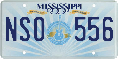 MS license plate NSO556