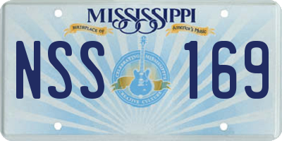 MS license plate NSS169