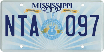 MS license plate NTA097