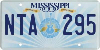 MS license plate NTA295