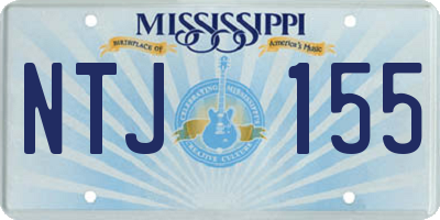 MS license plate NTJ155