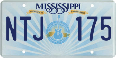 MS license plate NTJ175