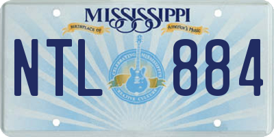 MS license plate NTL884