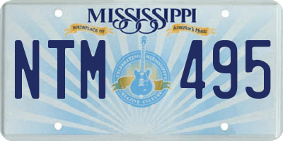 MS license plate NTM495