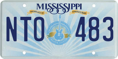 MS license plate NTO483